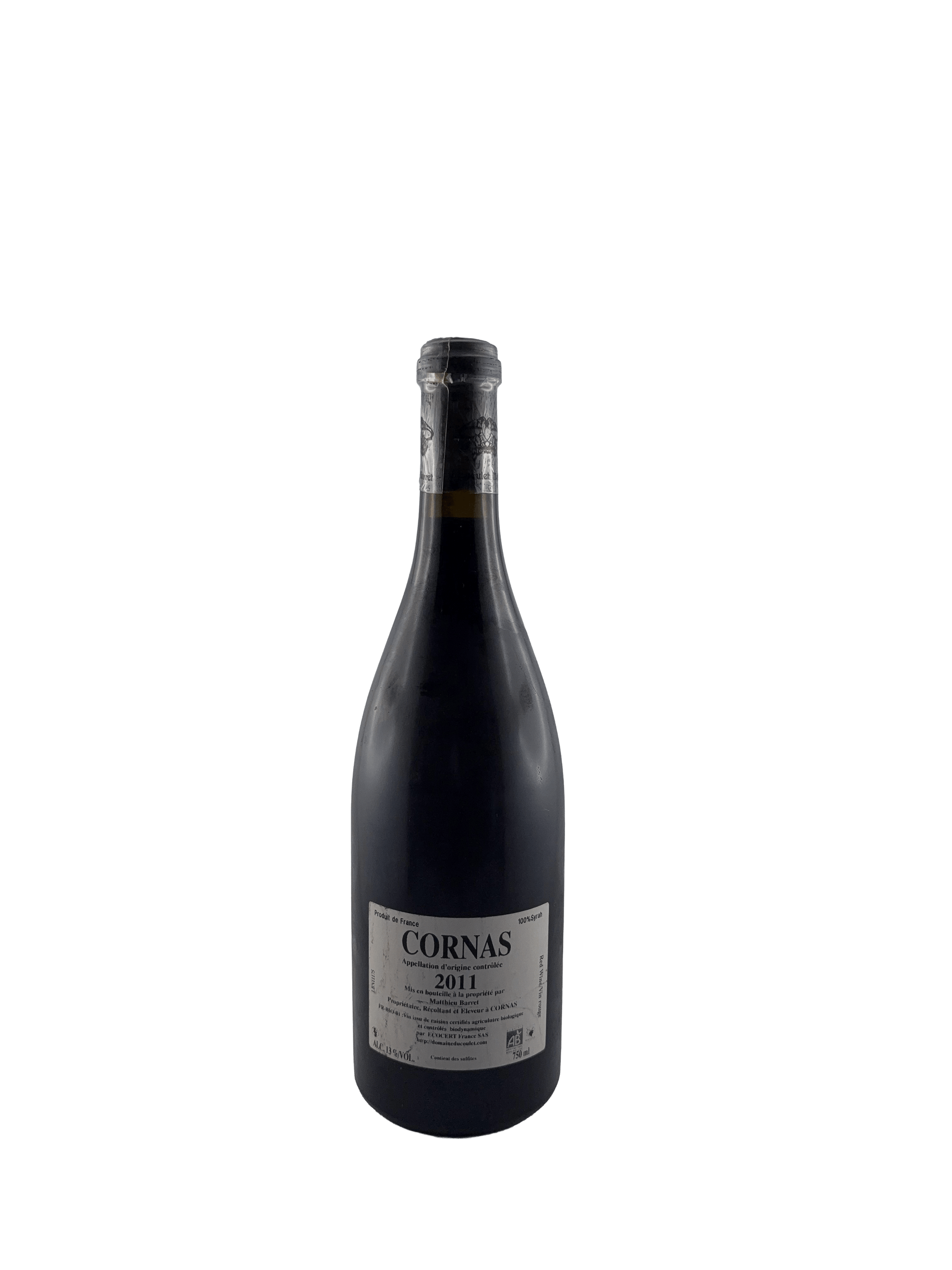 Domaine du Coulet - Matthieu Barret Domaine du Coulet - Matthieu Barret – Billes Noires Cornas 2011 0,75 Liter